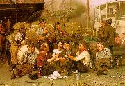 John George Brown The Longshoremen's Noon France oil painting reproduction